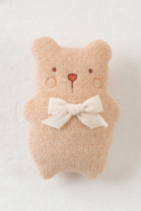日本Amorosa Mamma有機棉安撫娃娃-咖啡小熊