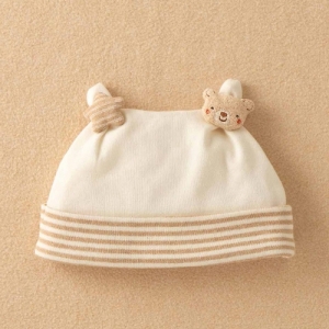 日本Amorosa Mamma有機棉嬰兒帽-星星熊