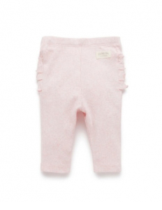 Purebaby 有機棉嬰兒舒棉褲-粉色