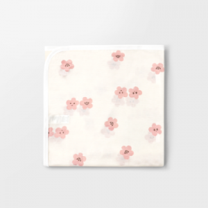 Merebe嬰兒輕薄包巾蓋毯-梅花圖案