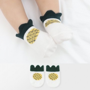Merebe嬰童短襪-鳳梨圖案