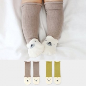 Merebe嬰童及膝襪-褐色