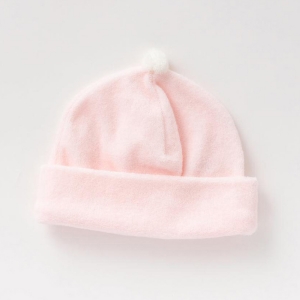 日本OP mini 綿絨嬰兒帽 -粉紅