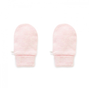 Purebaby有機棉嬰兒手套-粉紅