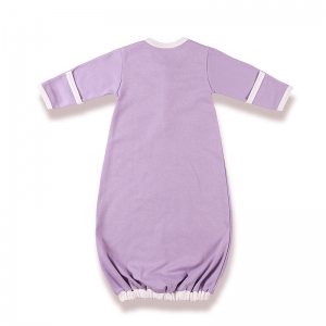 嬰兒睡袍背面-淡紫